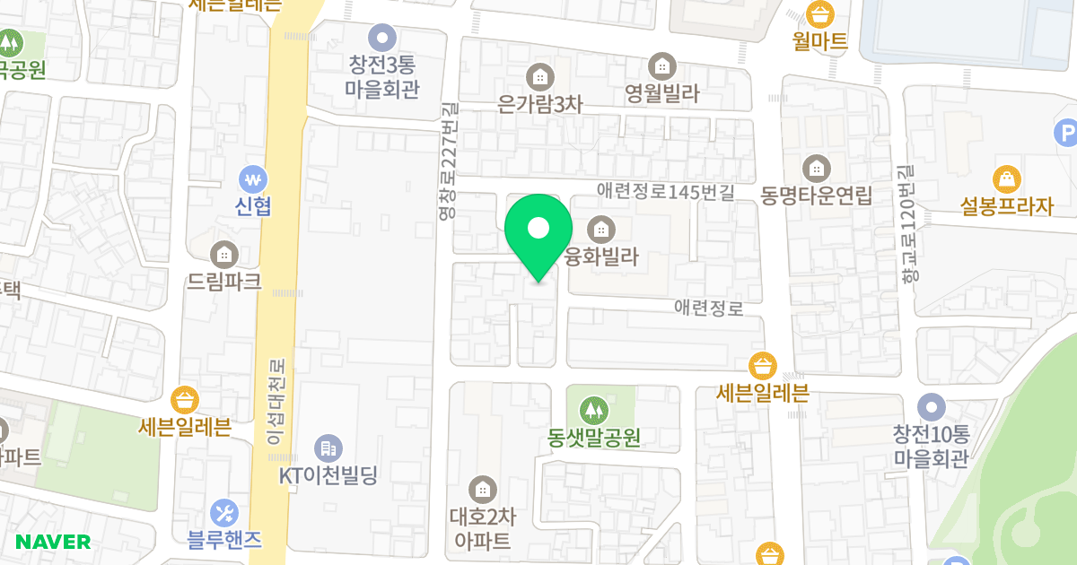 은가람 위치 지도 - 경기도 이천시 애련정로135번길 22-9