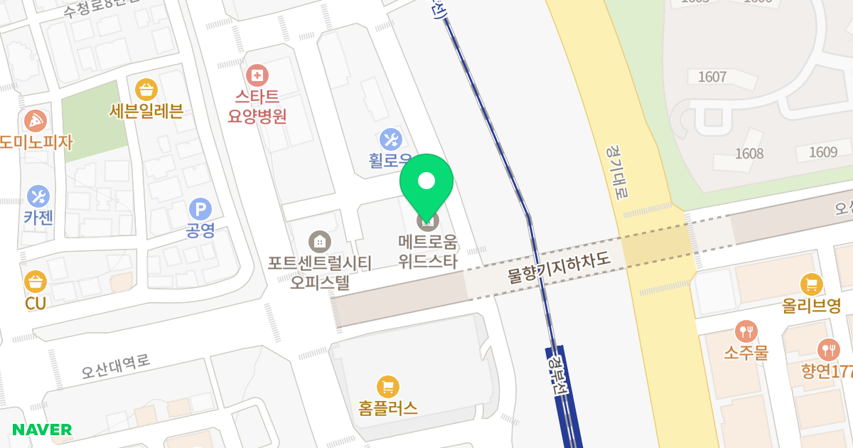 명성위드스타 위치 지도 - 경기도 오산시