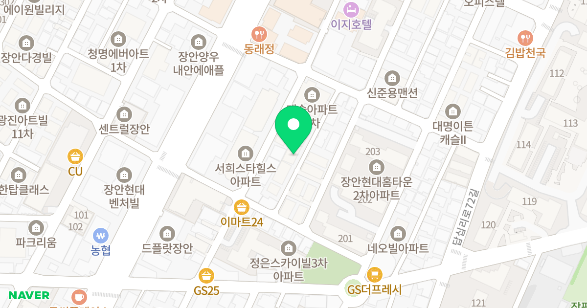 선경이노블아파트 위치 지도 - 서울특별시 동대문구 장한로22길 20-16