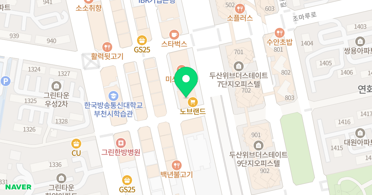 아이타운 위치 지도 - 경기도 부천시 원미구  58