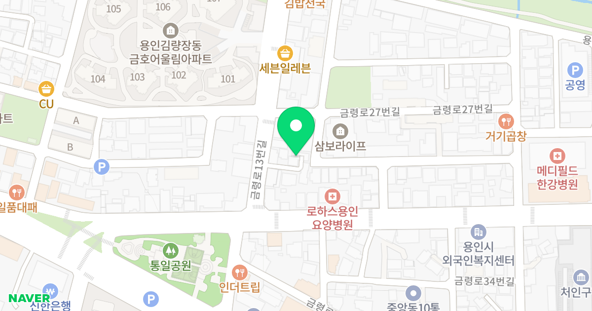 (294-3) 위치 지도 - 경기도 용인시 처인구 금령로27번길 11-2