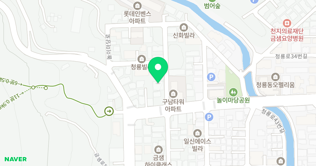 청룡빌 위치 지도 - 부산광역시 금정구 청룡로62번길 7