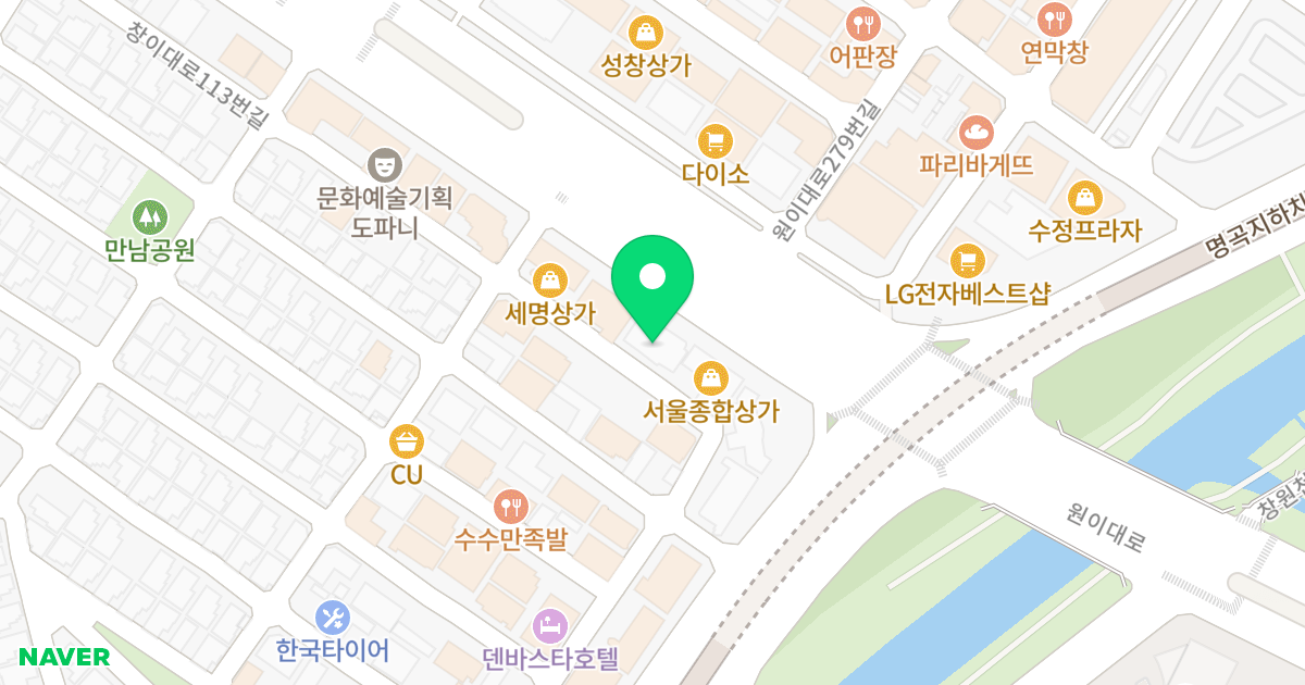 장복빌딩 위치 지도 - 경상남도 창원시 의창구 창이대로113번길 6