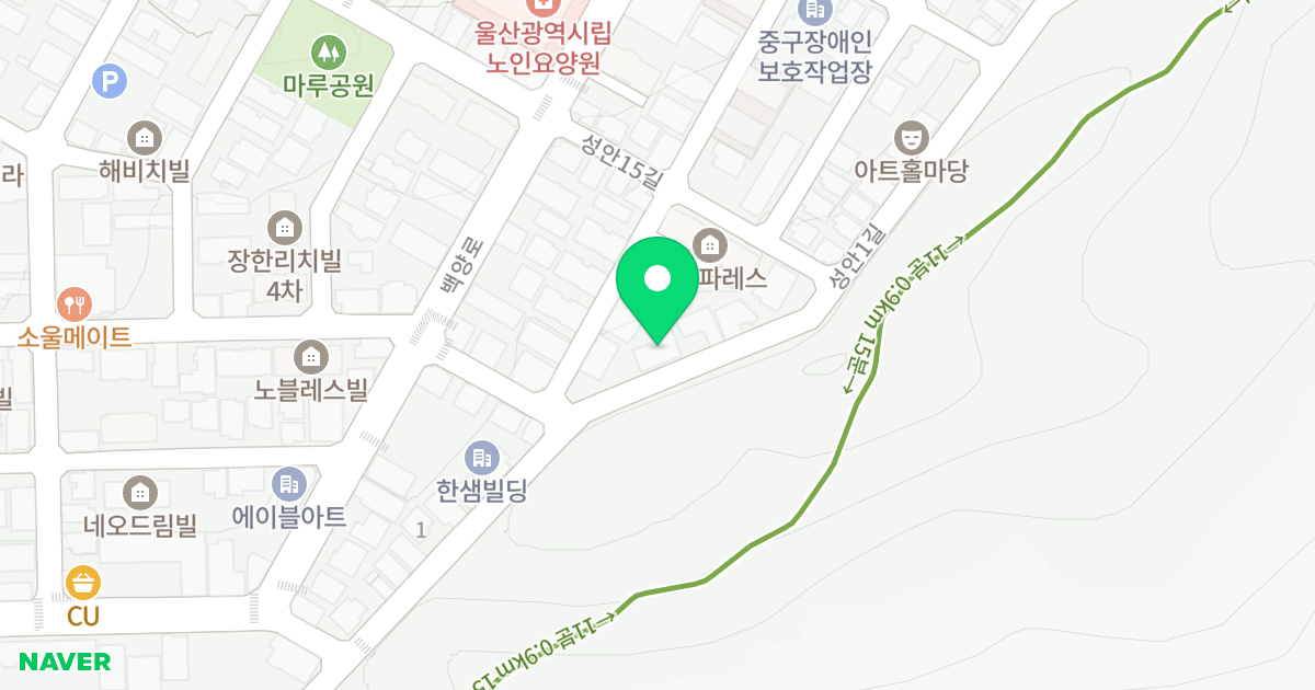 (499-8) 위치 지도 - 울산광역시 중구
