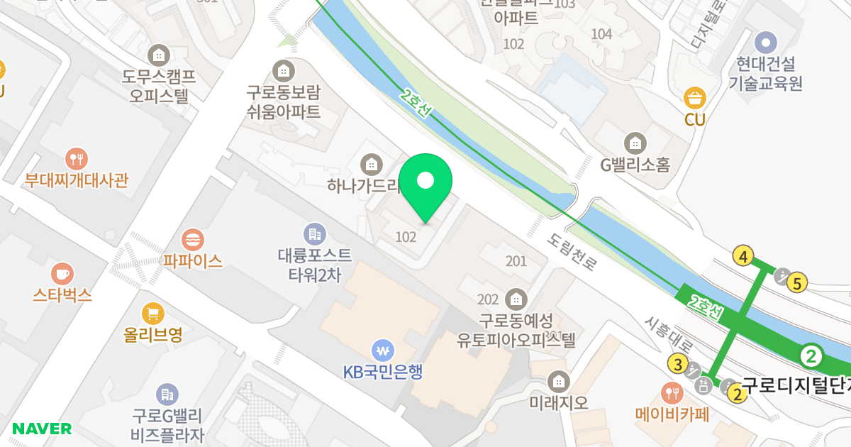 예성유토피아 위치 지도 - 서울특별시 구로구 도림천로 446