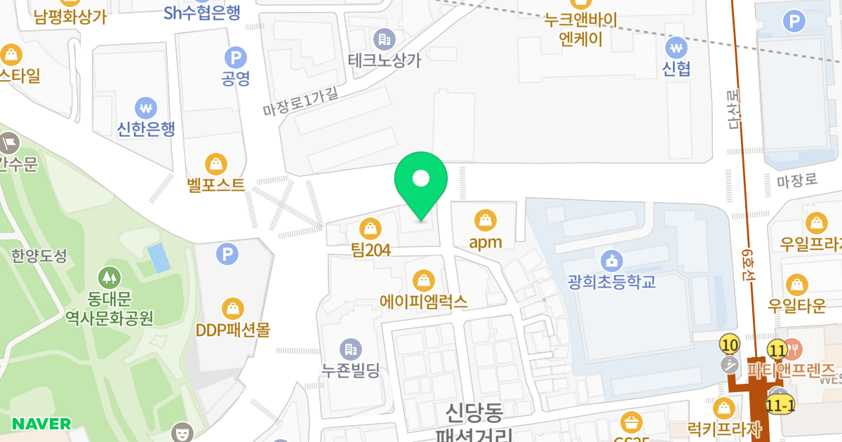 (204-1) 위치 지도 - 서울특별시 중구 마장로 34