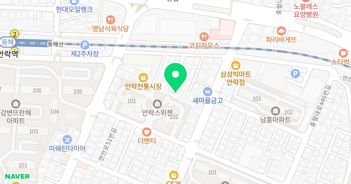 평산빌리지 위치 지도 - 부산광역시 동래구