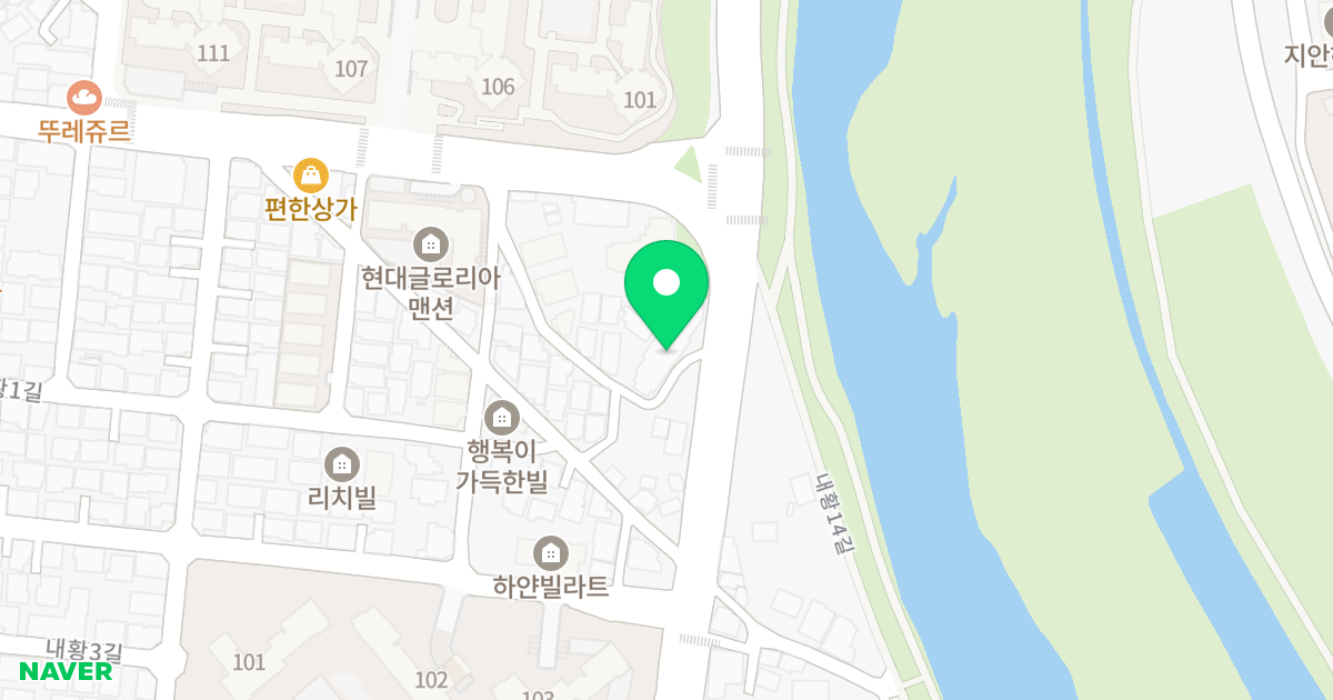 나린헤리티지 2차 위치 지도 - 울산광역시 중구 내황14길 50