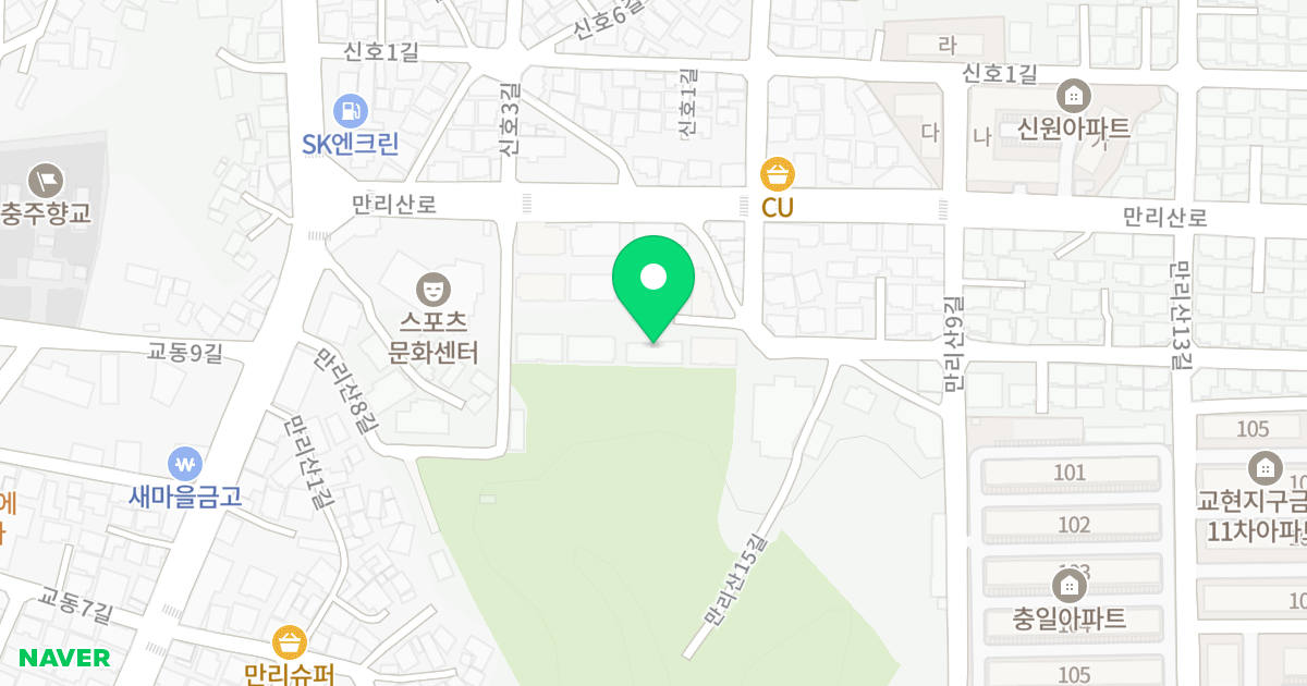 삼익마에스트로 306동 위치 지도 - 충청북도 충주시