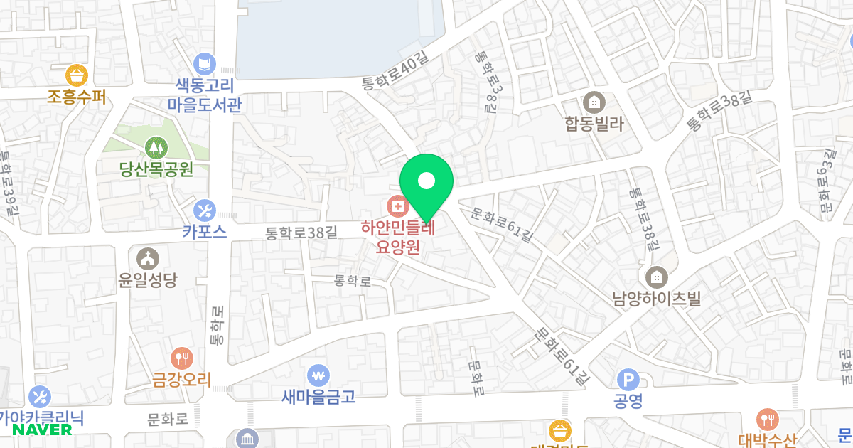행강 타운 위치 지도 - 대구광역시 서구 통학로38길 14