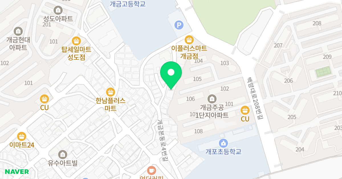 마이빌 위치 지도 - 부산광역시 부산진구 개금본동로4번길 30-8