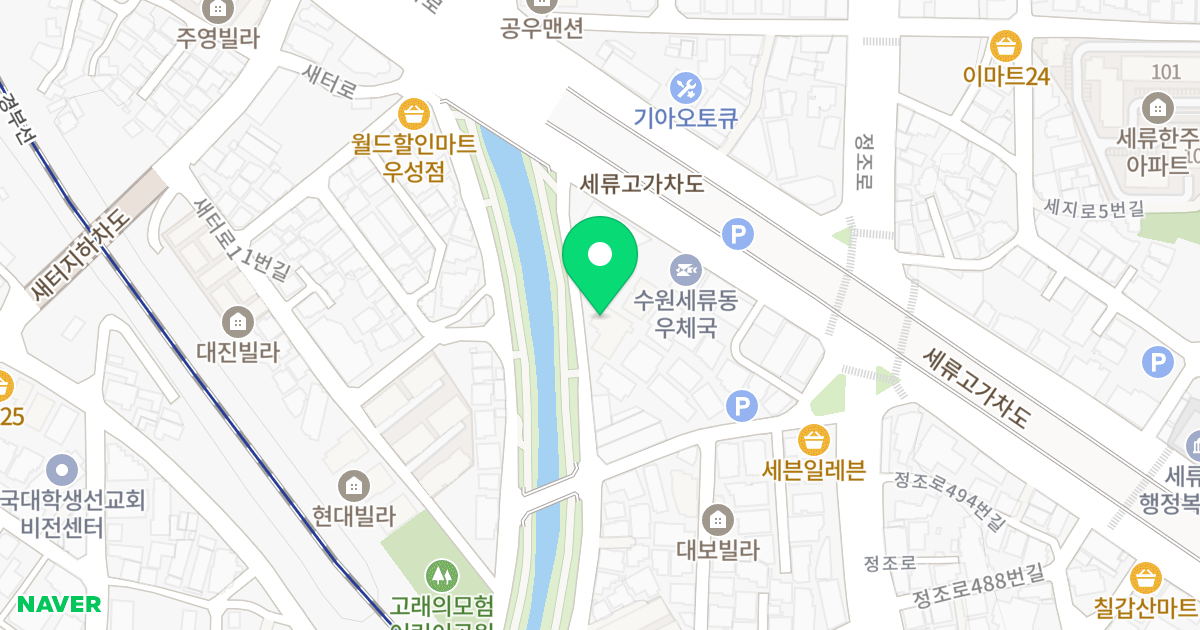Lee Do Park View 위치 지도 - 경기도 수원시 권선구 덕영대로1076번길 13