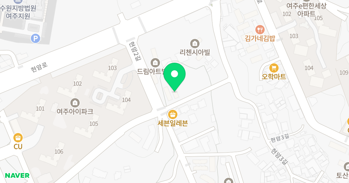 1동 위치 지도 - 경기도 여주시 현암2길 66-3