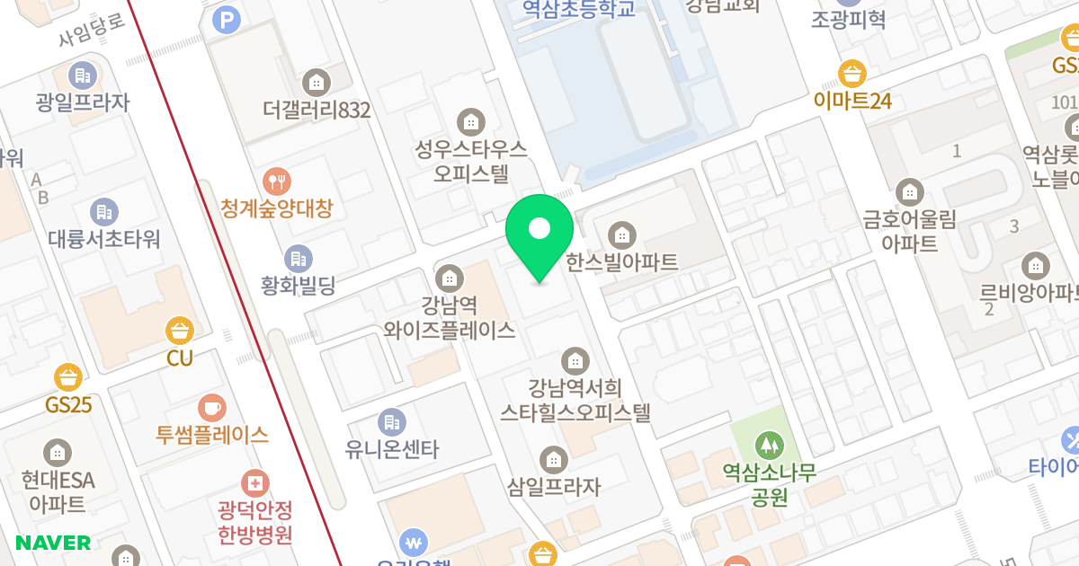 삼성애니텔 위치 지도 - 서울특별시 강남구 도곡로3길 25