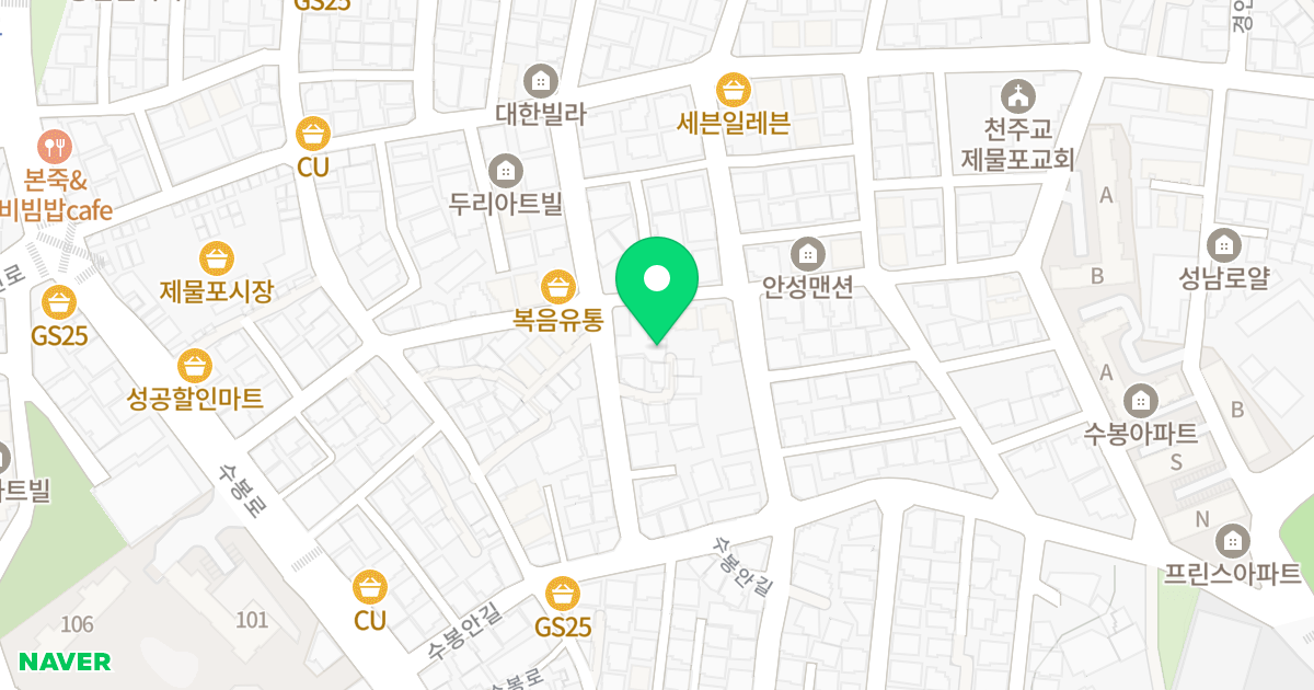 SB타워 위치 지도 - 인천광역시 미추홀구