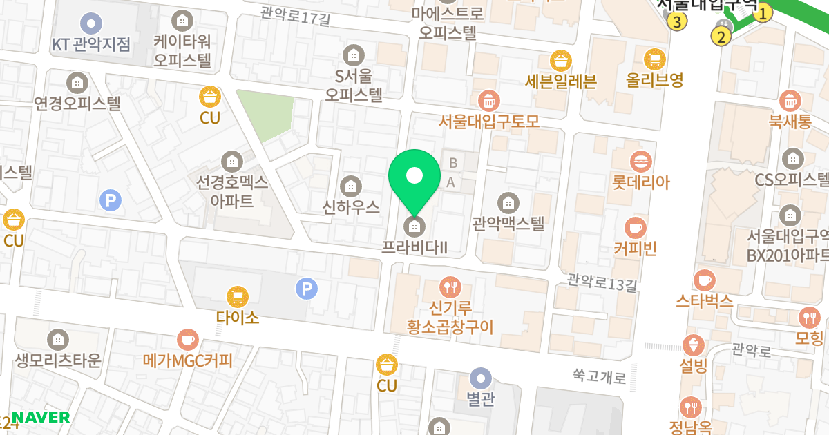 봉천동 867-12 공동주택 (대호아이피개발주식회사) 위치 지도 - 서울특별시 관악구 남부순환로218길 37