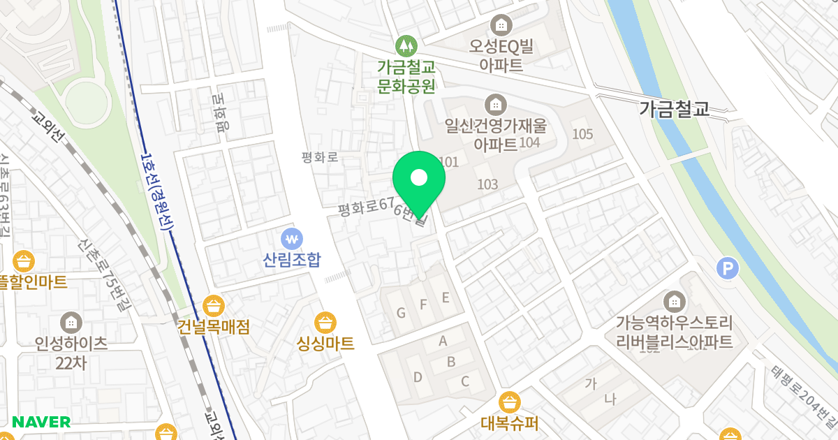 리치타운가재울 위치 지도 - 경기도 의정부시 평화로676번길 12