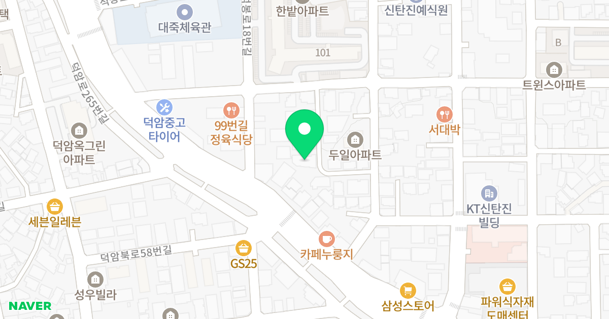 (316-43) 위치 지도 - 대전광역시 대덕구 석봉로30번길 40-12