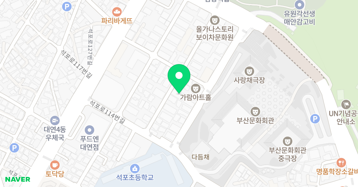 올리브 위치 지도 - 부산광역시 남구 유엔평화로70번길 29
