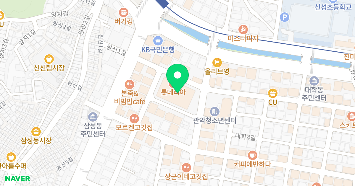 일성트루엘 위치 지도 - 서울특별시 관악구 신림로23길 16
