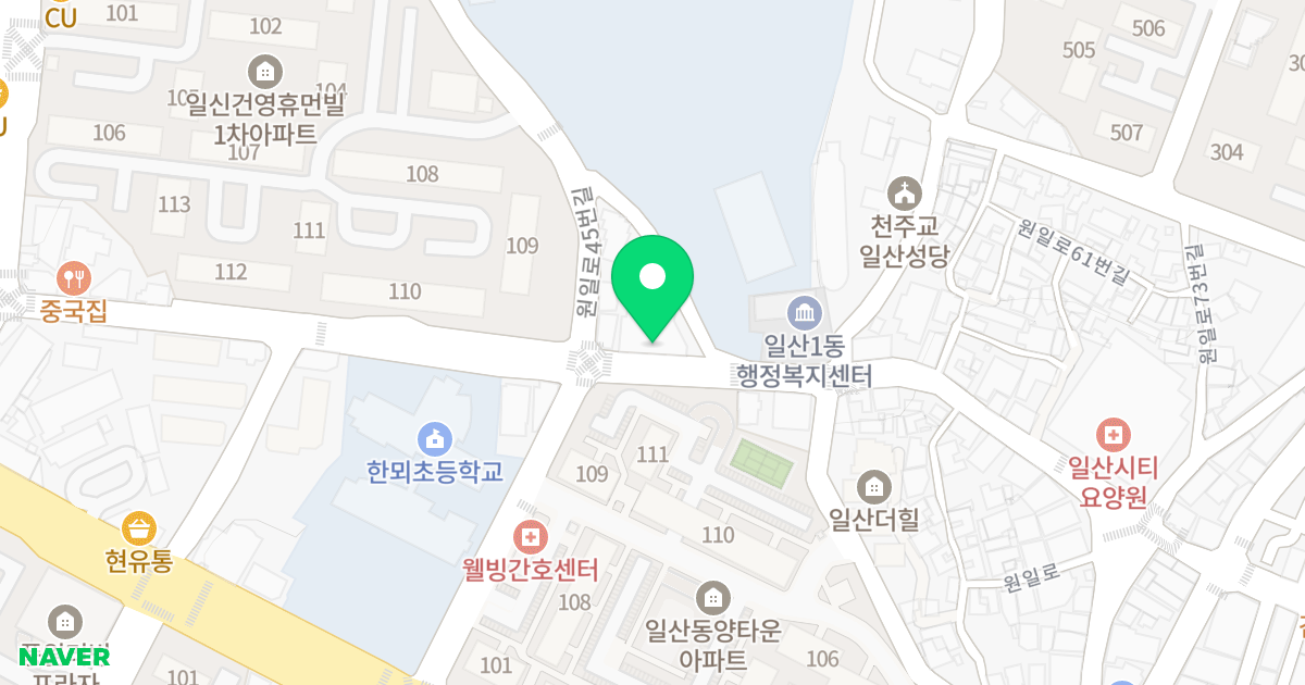 메이저프라자 위치 지도 - 경기도 고양시 일산서구 원일로 51