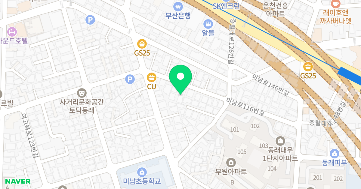 누리마을 위치 지도 - 부산광역시 동래구 미남로116번길 74