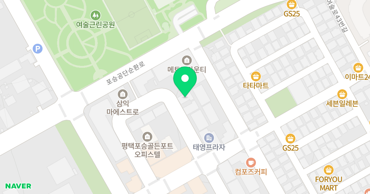 (1117-7) 위치 지도 - 경기도 평택시 포승읍 여술1길 90