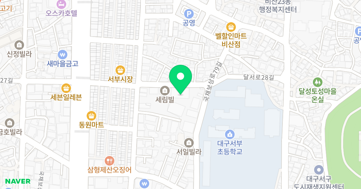 예안그랜드빌 위치 지도 - 대구광역시 서구 달서로28길 18