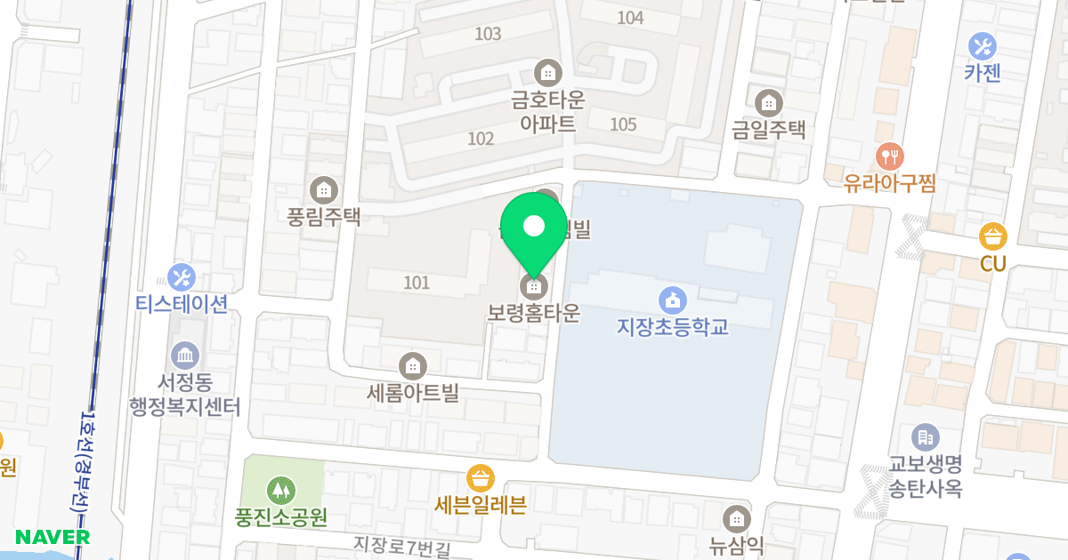 보령홈타운 위치 지도 - 경기도 평택시 지장로27번길 38