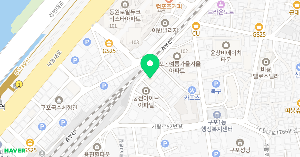 묘성 폴라리스 위치 지도 - 부산광역시 북구 가람로 60-3