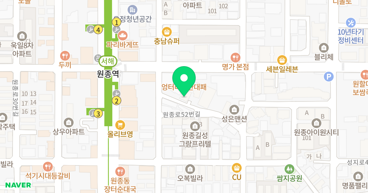 풍성애뜨란아파트 위치 지도 - 경기도 부천시 오정구  7-9