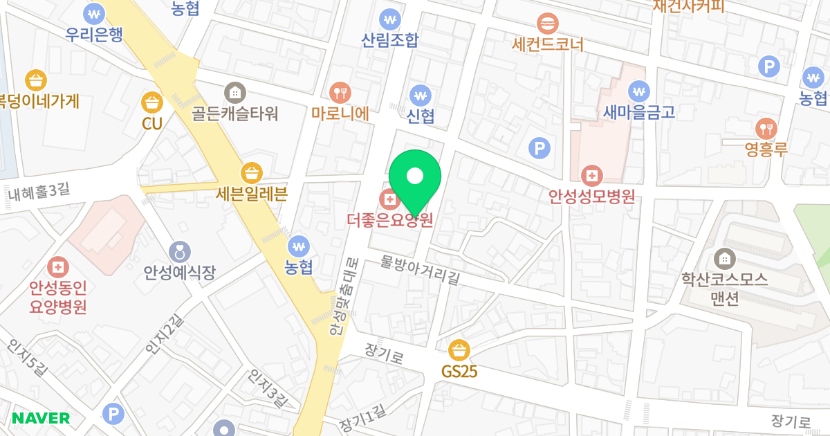 1동 위치 지도 - 경기도 안성시 중앙로390번길 50