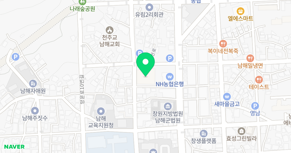 스타펠레스 위치 지도 - 경상남도 남해군 남해읍 망운로10번길 28