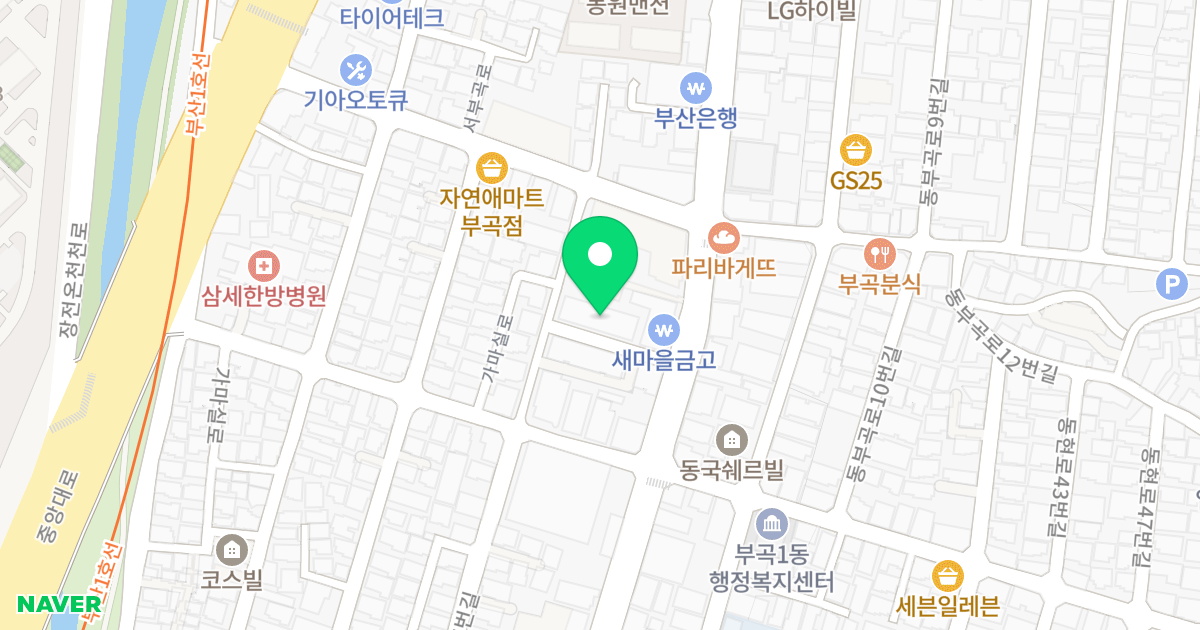 A동 위치 지도 - 부산광역시 금정구 서부곡로5번길 11