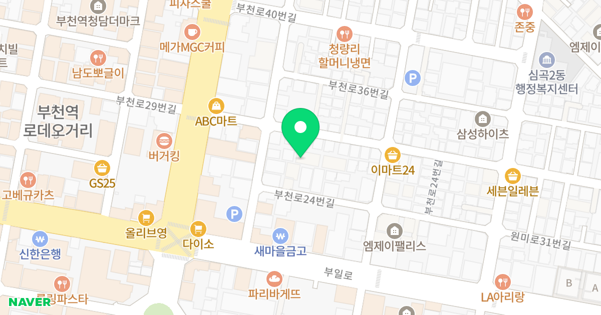 삼성쉐르빌B 위치 지도 - 경기도 부천시 원미구  24