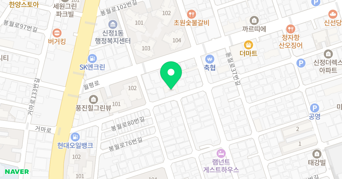 예담마을 위치 지도 - 울산광역시 남구 봉월로82번길 19