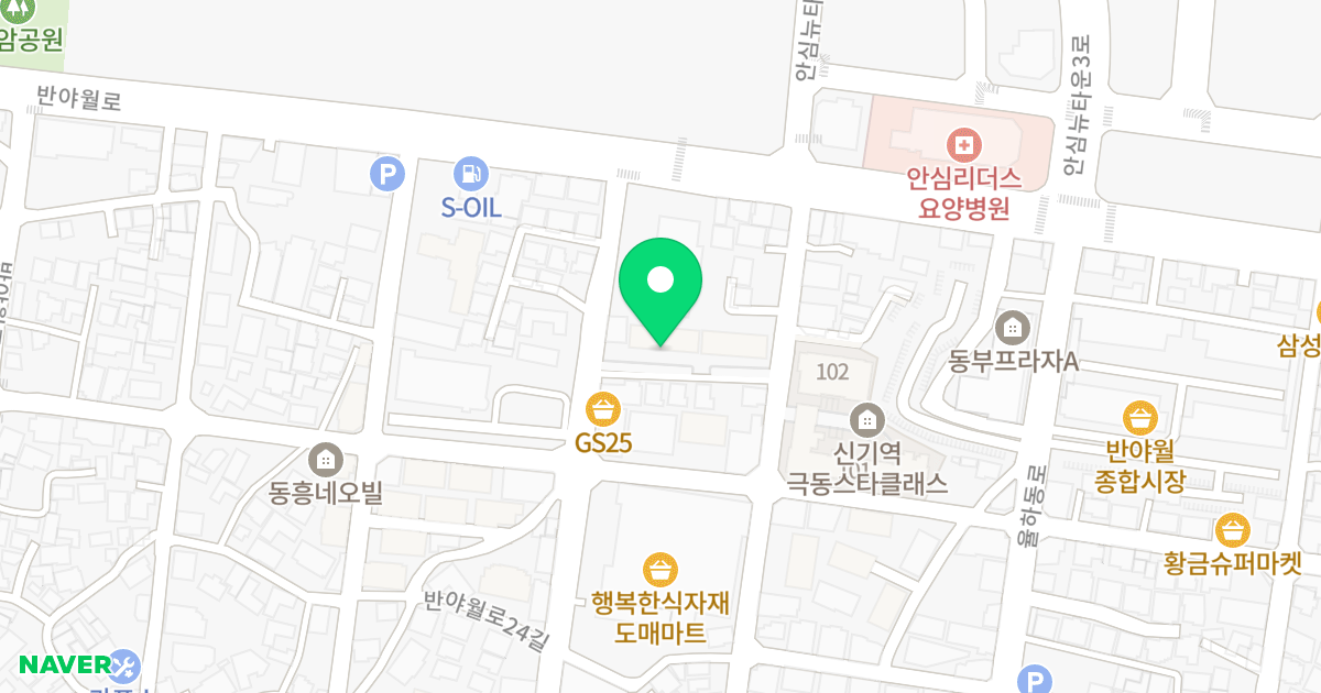 센트럴파크 위치 지도 - 대구광역시 동구 반야월로24길 15