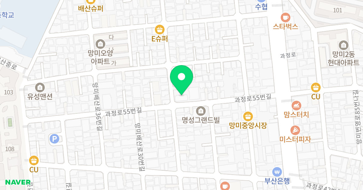 더아이파크 위치 지도 - 부산광역시 수영구 망미배산로24번길 48-4