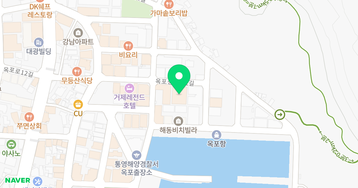 자유에이스빌 위치 지도 - 경상남도 거제시 옥포성안로2길 22