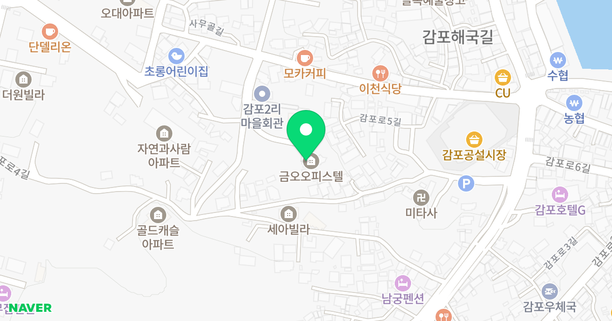 금오오피스텔 위치 지도 - 경상북도 경주시 감포읍 감포로7길 27-12