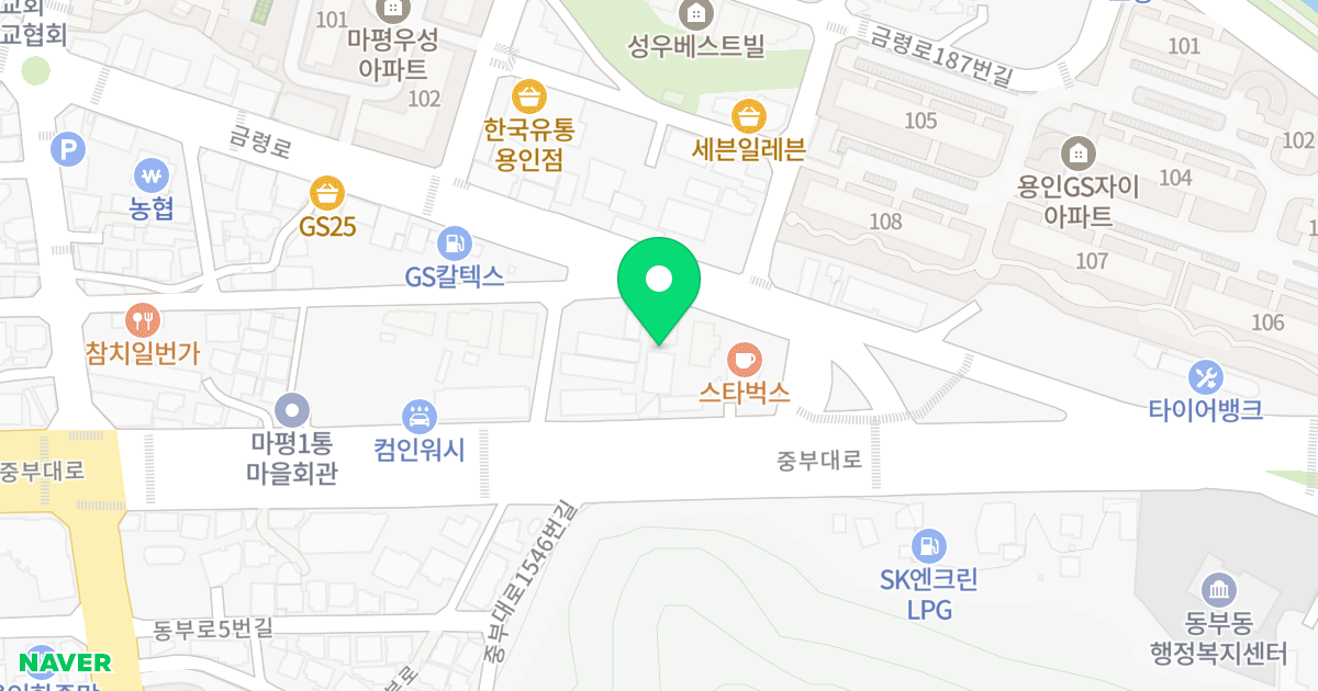 빌폴라리스 위치 지도 - 경기도 용인시 처인구 금령로 184