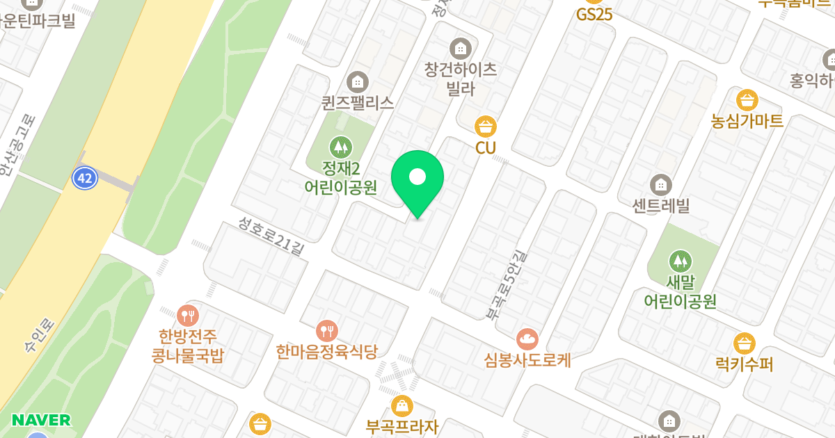 서원 위치 지도 - 경기도 안산시 상록구 성호로22길 31