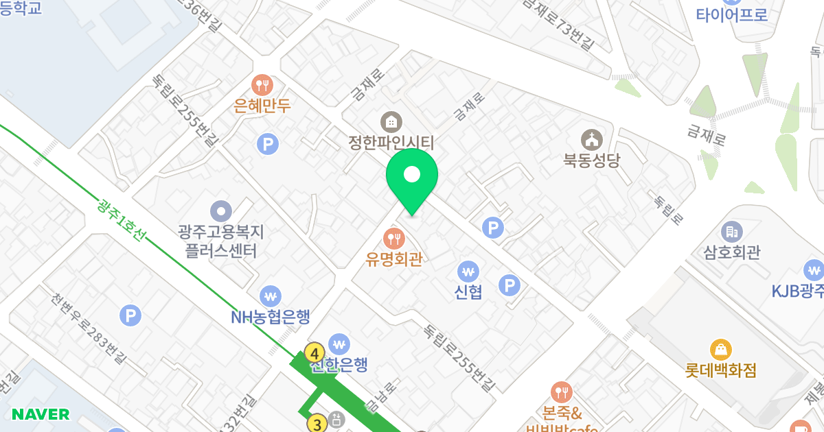 (229) 위치 지도 - 광주광역시 북구 금남로131번길 24