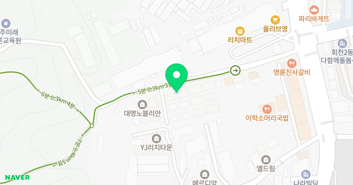 위너스빌 위치 지도 - 경기도 양주시 평화로1413번길 45