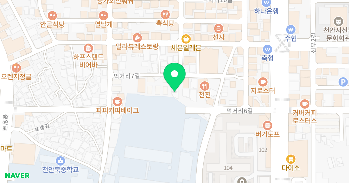 아이빌 위치 지도 - 충청남도 천안시 동남구 성황5길 17