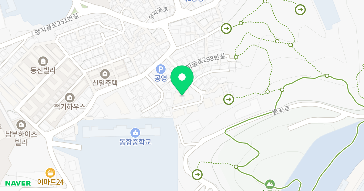 다움 더스카이라인 위치 지도 - 부산광역시 남구 양지골로298번길 14