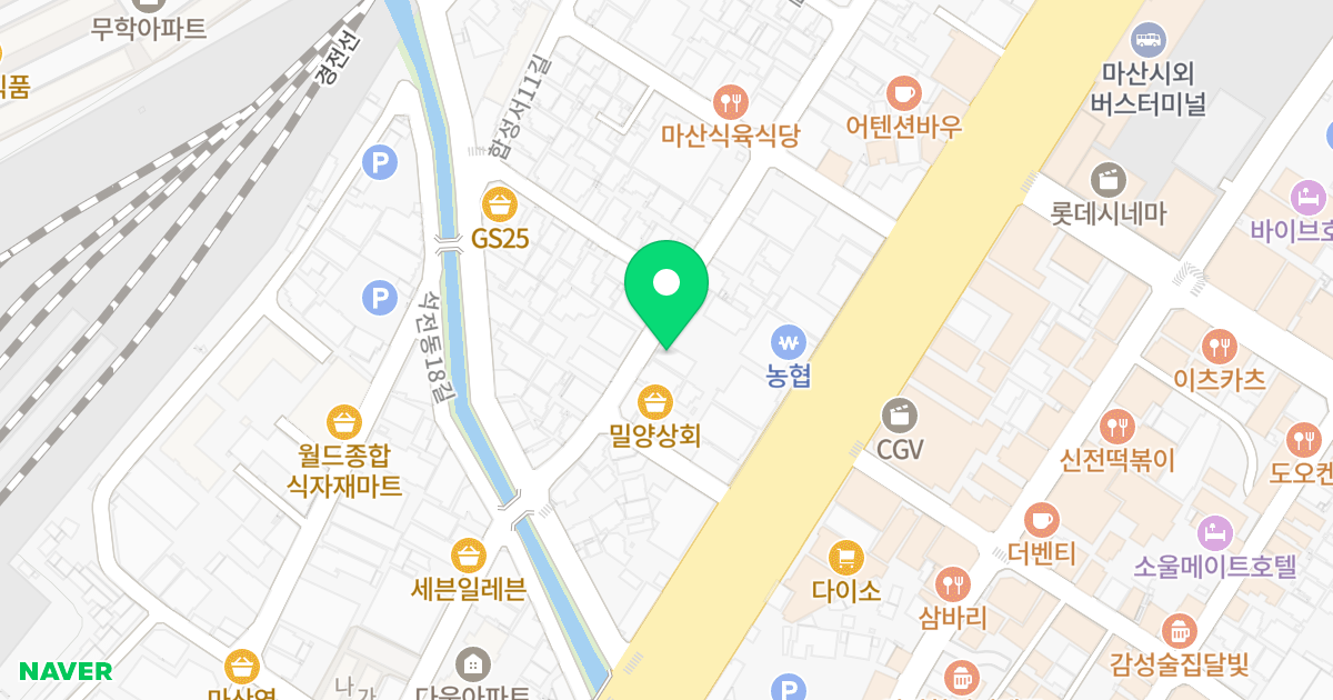 대영빌라 위치 지도 - 경상남도 창원시 마산회원구