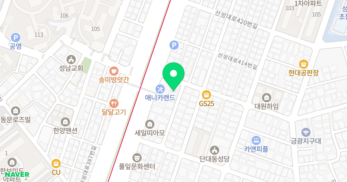 금광동 44810000 공동주택 위치 지도 - 경기도 성남시 중원구 산성대로396번길 5-19