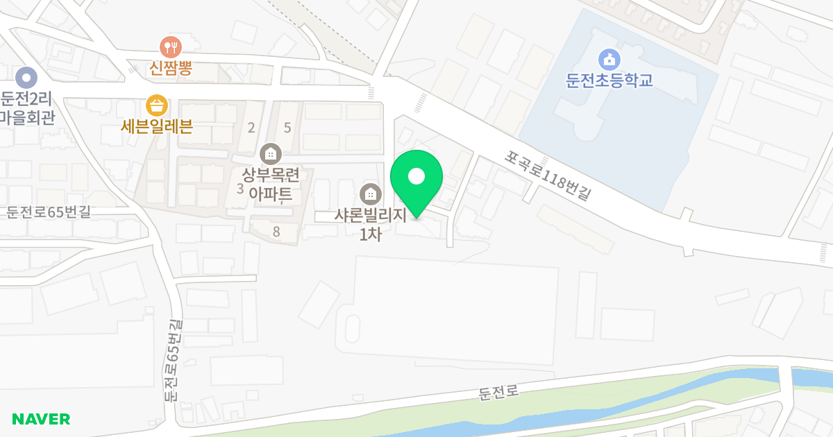 드리움 위치 지도 - 경기도 용인시 처인구 포곡읍 포곡로118번길 52-13