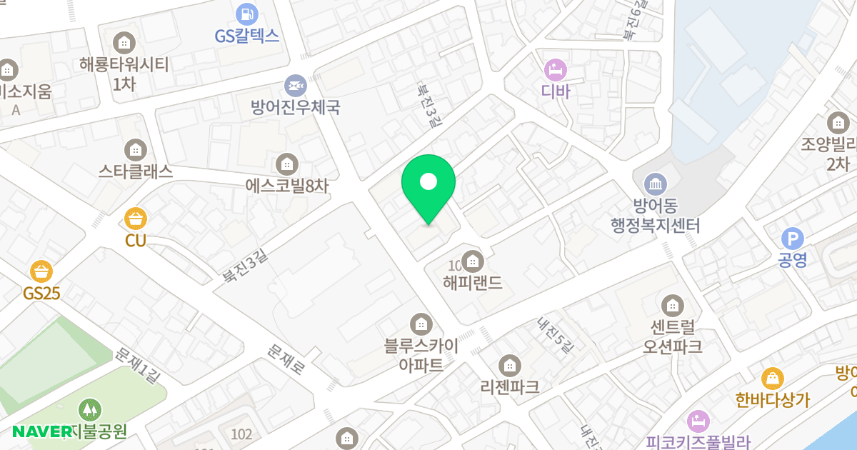 트윈아파트 위치 지도 - 울산광역시 동구 북진5길 12
